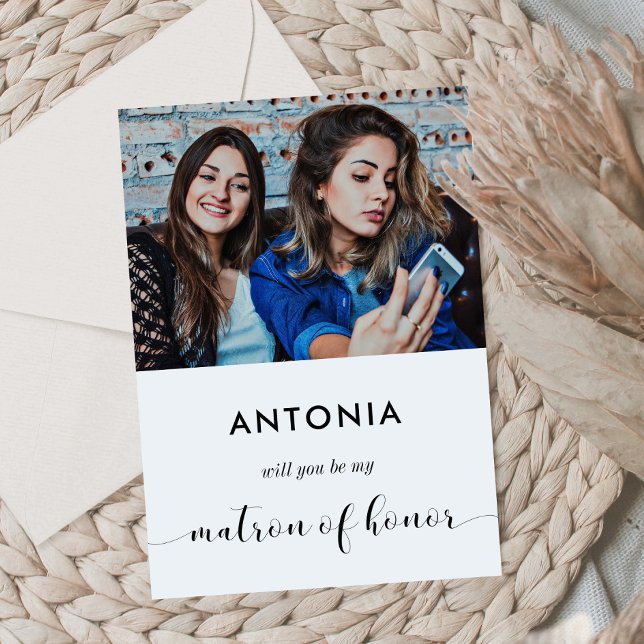 Serez-vous mon chef d'honneur carte photo de propo (Créateur téléchargé)