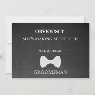 Serez-Vous Mon Groomsman ? Invitation
