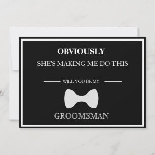Serez-Vous Mon Groomsman ? Invitation