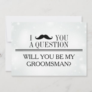 Serez-vous mon Groomsman ? Invitation