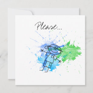 Serez-vous mon parrain, s'il vous plaît ? Carte de