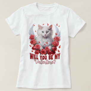 Serez-Vous Mon Saint-Valentin, T-shirt Chat