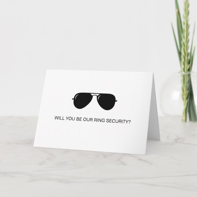 Serez-vous notre carte de sécurité de bague - Port (Devant)