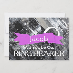 Serez-Vous Notre Porteur De Bague Invitation En Bo
