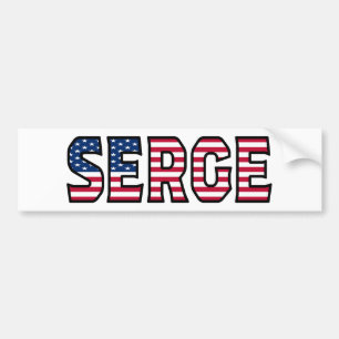Serge Name Vorname USA Aufkleber Aufkleber Auto Autoaufkleber