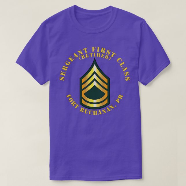Sergeant First Class S Remüde Fort Buchanan PR T-Shirt (Design vorne)