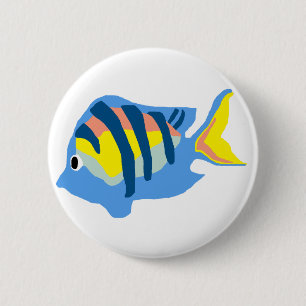 Sergeant Majorfischknopf Button