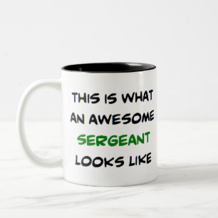 Sergeant, phantastisch zweifarbige tasse