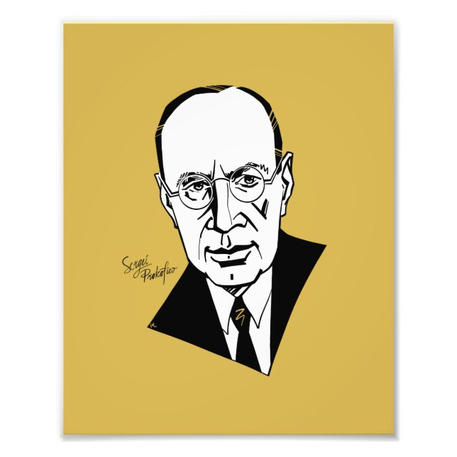 Sergei Prokofiev Fotodruck (Vorne)