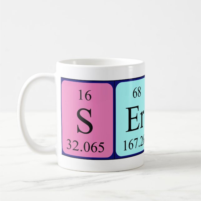 Sergey périodique nom de table mug (Gauche)