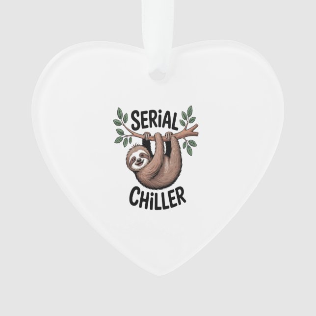 Serial Chiller Sloth Hanging from Branch Ornament (Vorderseite)