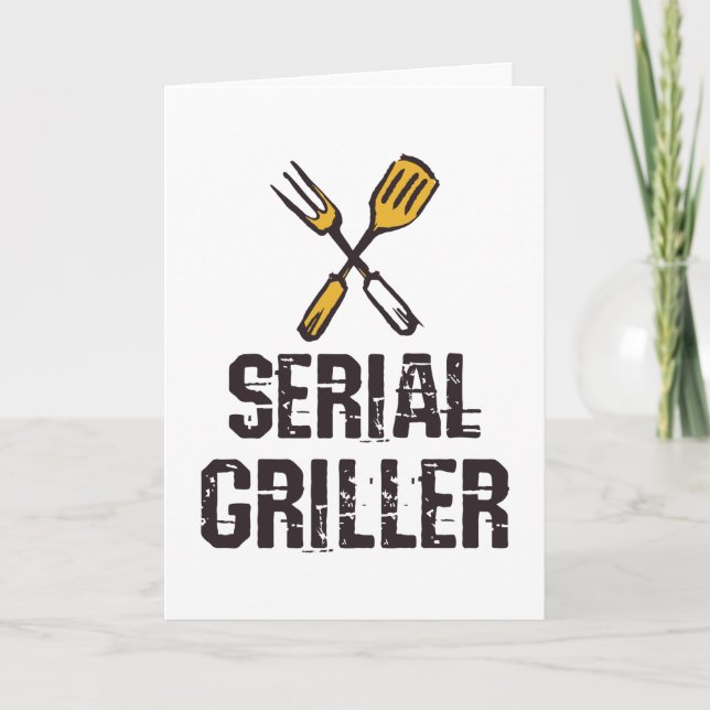 Serial griller Grill BBQ master Grill cutlery Karte (Vorderseite)