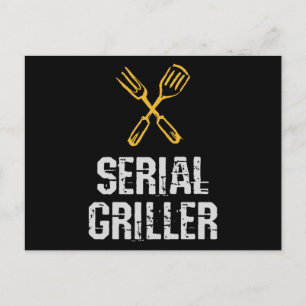 Serial Griller Grill GRILLEN Master Grill Besteck Postkarte