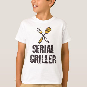 Serial Griller Grill GRILLEN Master Grill Besteck T-Shirt