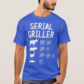 Serial Griller Kuh Schweinehähnchen und Fischpitme T-Shirt