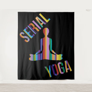 Serial Yoga - Wandteppich