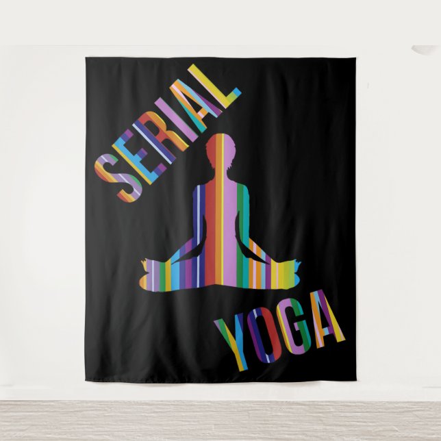 Serial Yoga - Wandteppich (Vorderseite)