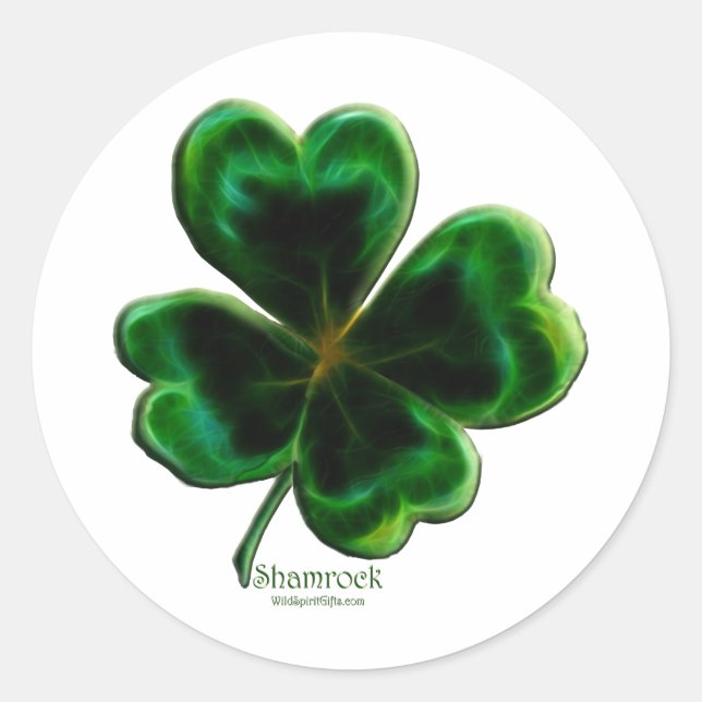 Série de stickers Clé Lucky Shamrock irlandais (Devant)