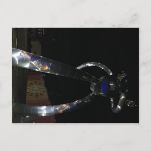 Serie für reisende Menschen bei Nacht #12 Postkarte