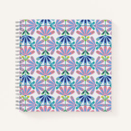 Serie für Retro-Floral Notizbuch