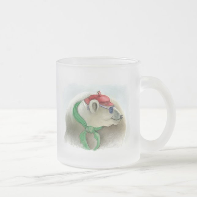Serie glücklicher Tiere "8" Mattglastasse (Rechts)