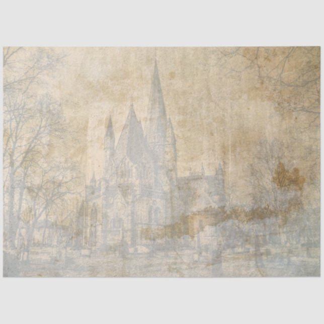 Serie Gothic Castle Design 5 Seidenpapier (Vorderseite)