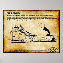 Serie "Great Lakes Shipwreck": Carl D Bradley Poster