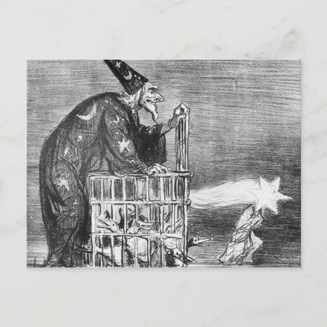 Serie "La Comete de 1857" Postkarte (Vorderseite)