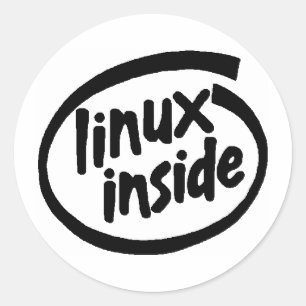 Serie Linux Inside Runder Aufkleber