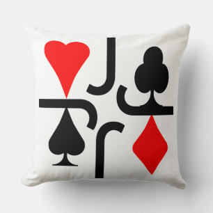 SERIE POKER CARTA J RED & BLACK EINFACH KISSEN