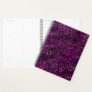 Série Purple and Gold Leopard Design 3