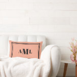 Serienanfänge Lendenkissen<br><div class="desc">Einfaches klassisches Design macht ein absolut schönes Kissen. Ideal zum Geschenken oder für den Kauf. Zögern Sie nicht, mir zu schreiben, wenn Sie kursive Buchstaben oder Farbänderungen wünschen. Danke für den Besuch meines Zazzle-Stores!</div>