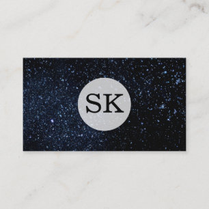 Serientyp Monogramm/Nachthimmel Visitenkarte