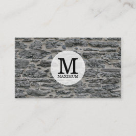 Serientyp Monogramm/Stein Visitenkarte