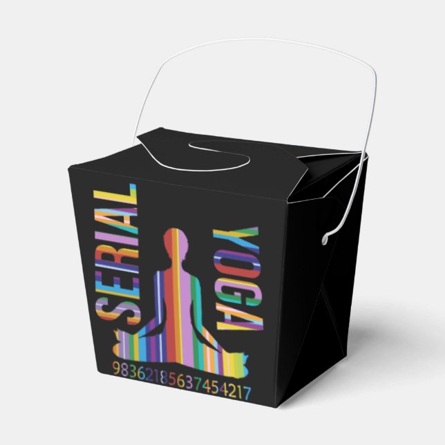 Serienyoga - Gefälligkeitsbox Geschenkschachtel (Vorderseite)
