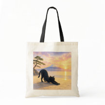 series_1_2｜Stretching Black Cat and Mount Fuji