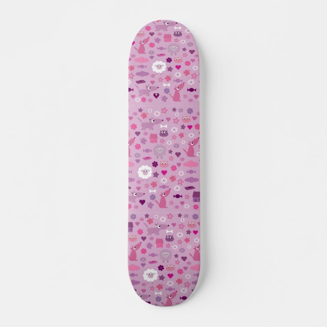 Sérieusement mignonne skateboard de fille (Devant)