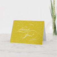 Sérieusement Scripty Golden Yellow Merci Cartes