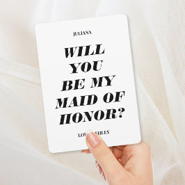 Seriez-vous ma demoiselle d'honneur ? Invitation t
