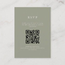 Serif Elegant Modern Wedding QR Code UAWG Begleitkarte