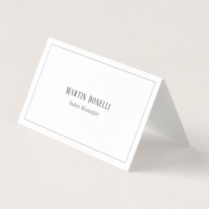 Serif-Schriftart klassisch einfache professionelle Visitenkarten