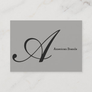 Serif Type Monogramm (Variation 3) Visitenkarte