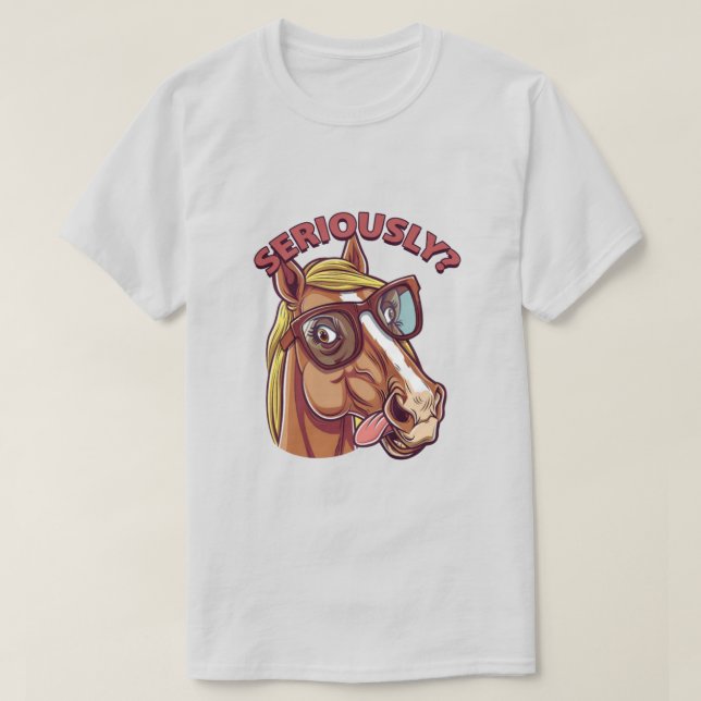 Seriös Cooler Men's T - Shirt - Funny & Stylish Ho (Design vorne)