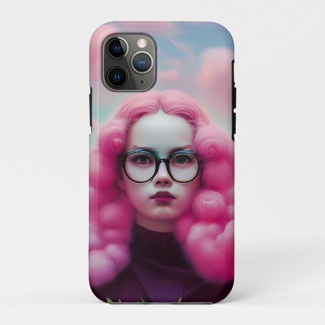 Seriös rosa Haare Case-Mate iPhone Hülle (Rückseite)