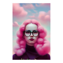 Seriös rosa Haare