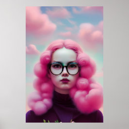 Seriös rosa Haare Poster
