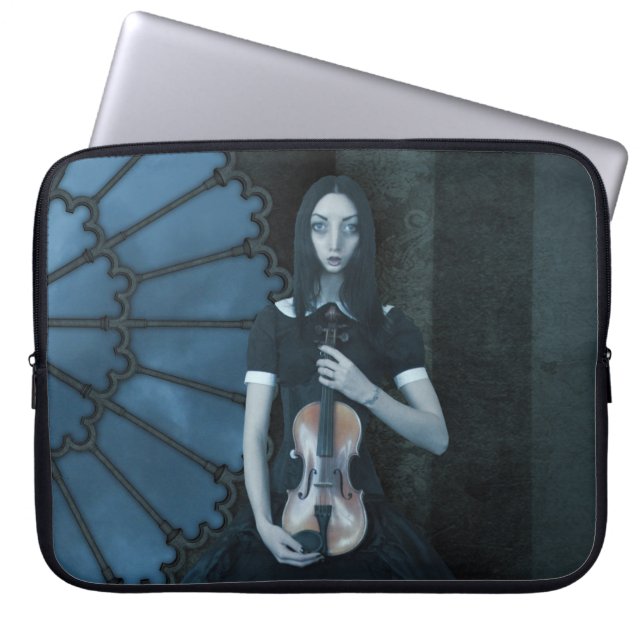 Seriöse surreale Kunst des Viktorianischen Gothic- Laptopschutzhülle (Vorderseite)