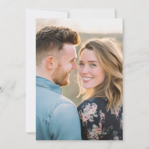 Seriöses rosa Blumenfoto Einladung