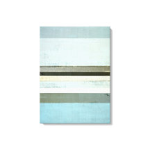 'Serious' Blue and Gray Abstrakt Art Canvas Print