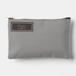Serious Classic Minimal Simple Grey Zubehörtasche